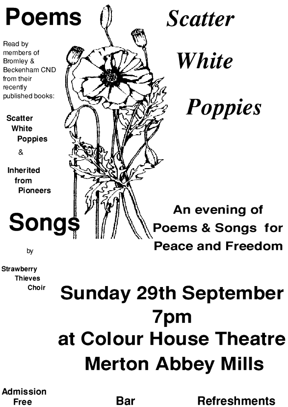 White Poppies poster