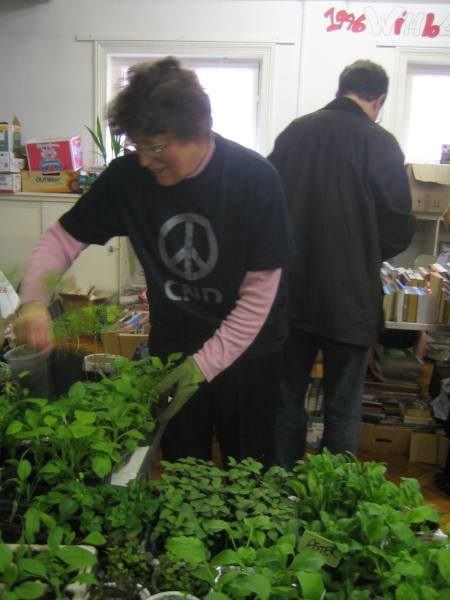 Joanna with plants