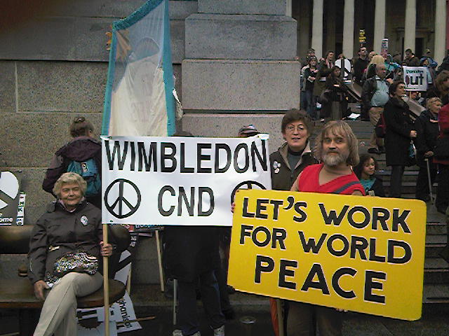WDC banner in Trafalgar Square